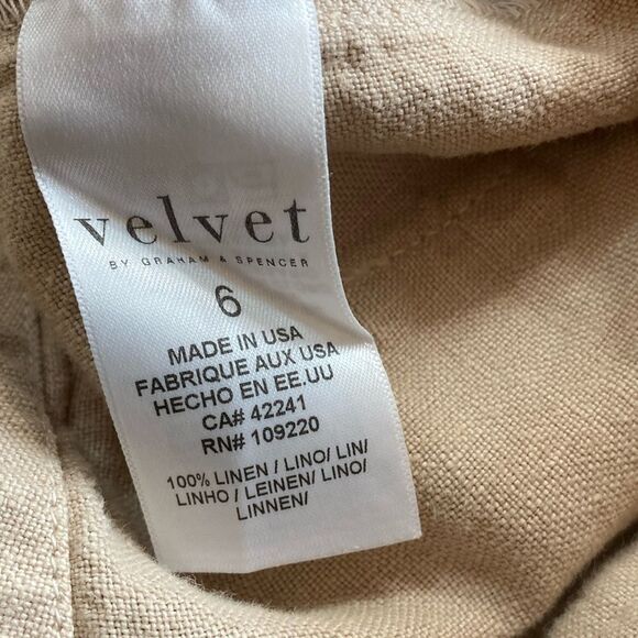 VELVET 6 High Waist Linen Pant - Picture 10 of 12